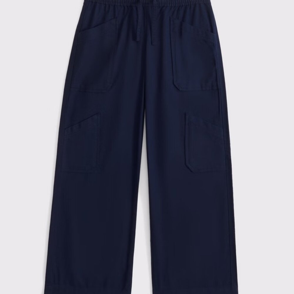 Abercrombie Blue Girls Cargo Pants - Excellent (7/8)